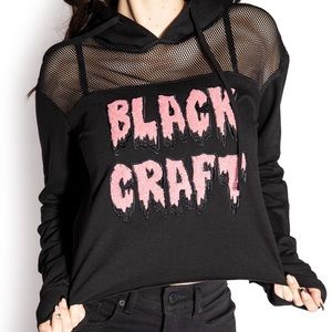 Mesh Crop Hoodie